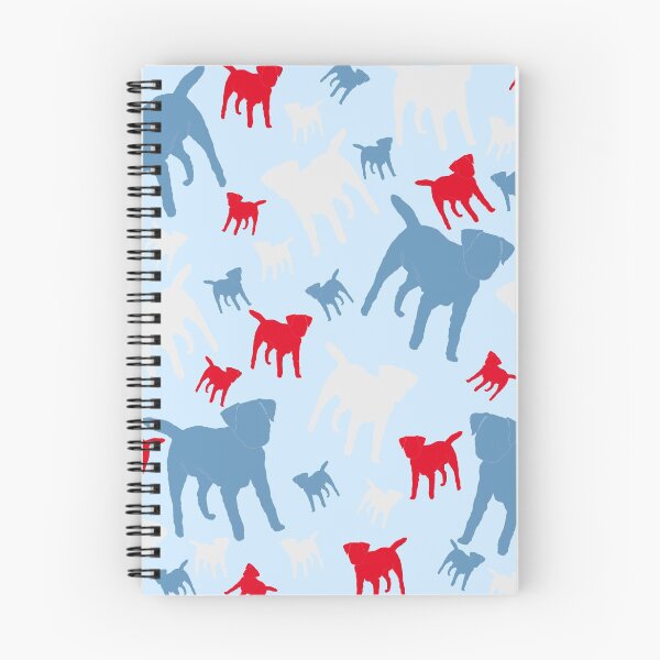 Item preview, Regalos de Border Terrier para amantes del perro Silueta roja, blanca y azul designed and sold by ScruffyLT.