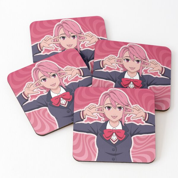 Item preview, Pink Hair Cute Woman designed and sold by Retratosanime.