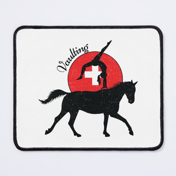 Item preview, Vintage Horse Vaulting Sport Switzerland Flag designed and sold by dass-art.
