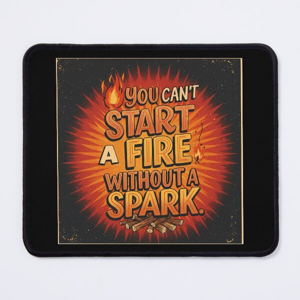 Item preview, You can't start a fire without a spark. designed and sold by sing-it-out.
