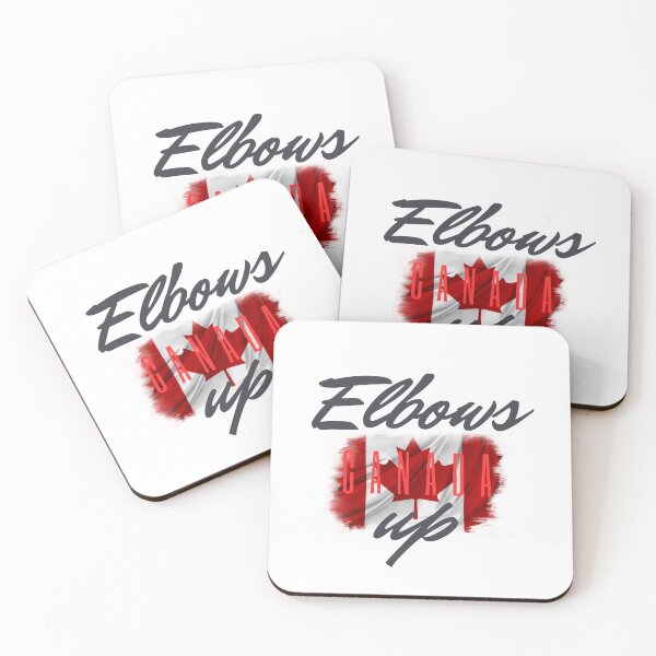 Item preview, "Elbows Up" Canada flag designed and sold by NextGen Wear.