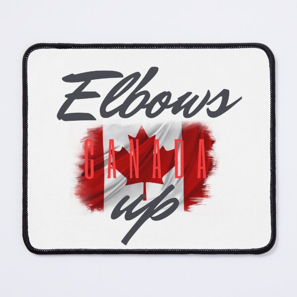 Item preview, "Elbows Up" Canada flag designed and sold by NextGen Wear.