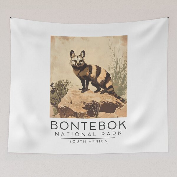 Item preview, A Vintage Illustration of Bontebok National Park - South Africa designed and sold by GoodOldVintage.