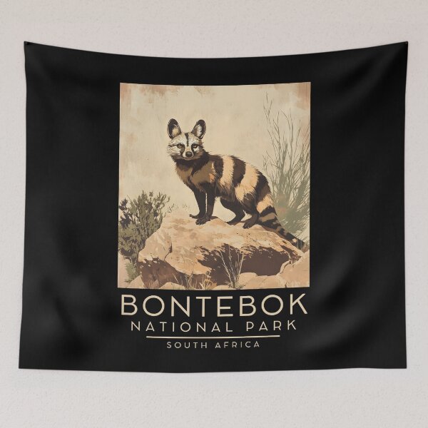 Item preview, A Vintage Illustration of Bontebok National Park - South Africa designed and sold by GoodOldVintage.