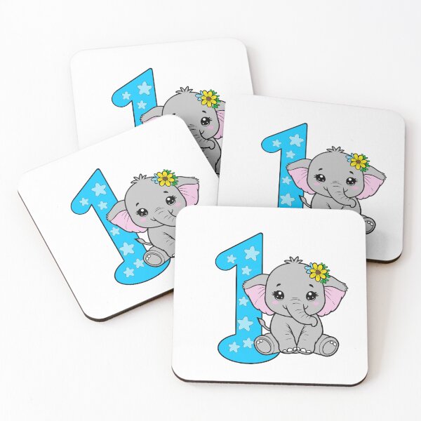 Item preview, “Sweet Elephant: One-derful Year” designed and sold by ArtistrybyJ.