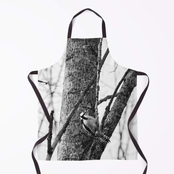 Item preview, Hanging around. Great spotted woodpecker bw designed and sold by Jouko Lehto Photography.