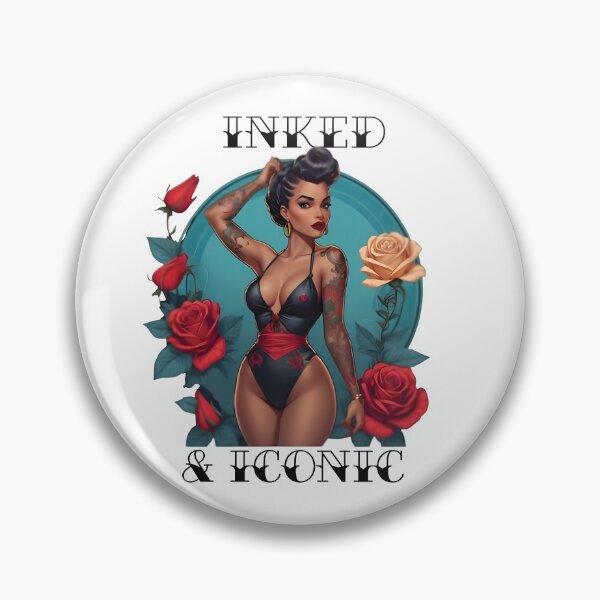 Item preview, Retro Vintage Pinup Woman Girl for Tattoo Lovers designed and sold by Apotheosis by Irie Meraki.