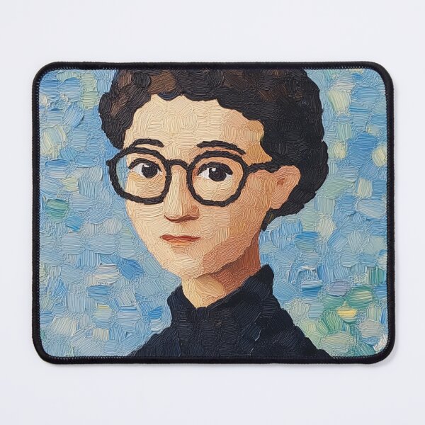 Item preview, Emmy Noether | Post-impressionist painting style designed and sold by ComicsFactory.