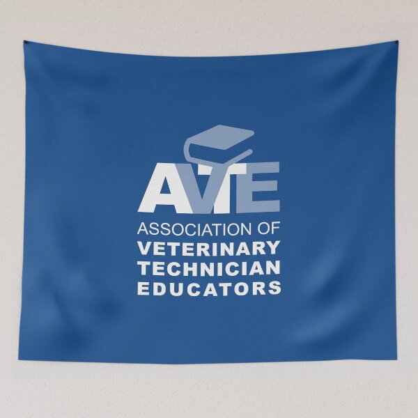 Item preview, AVTE White Logo on Blue Background designed and sold by AssocVetTechEd.