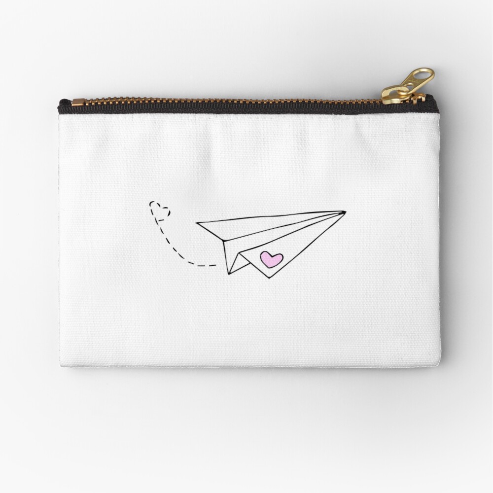 Paper Plane - cute Zipper Pouch