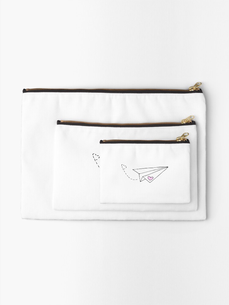 Alternate view of Paper Plane - cute Zipper Pouch