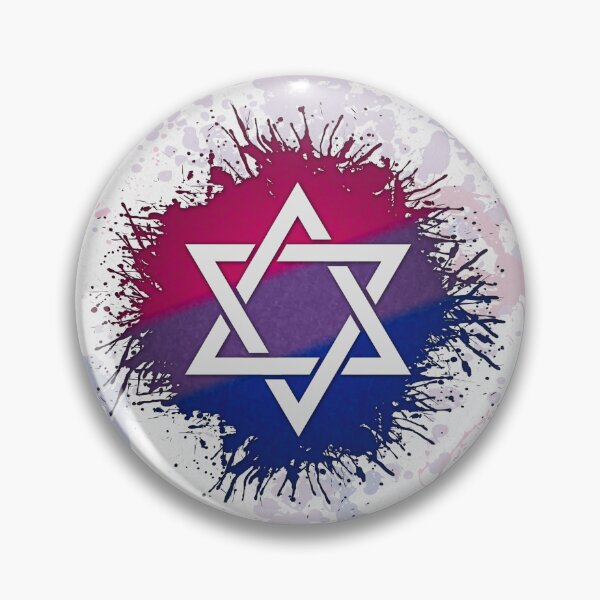 Artikelvorschau, Farbspritzer Bisexueller Stolz Davidstern Symbol entworfen und verkauft von LiveLoudGraphic.