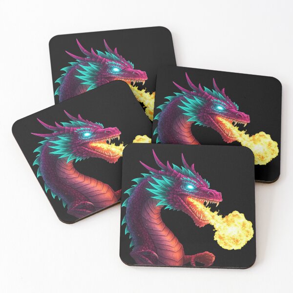 Item preview, Dragons Breathing Fire | Epic and Fiery Fantasy Graphic designed and sold by Tw1nsAIArt.