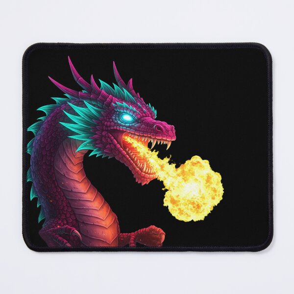 Item preview, Dragons Breathing Fire | Epic and Fiery Fantasy Graphic designed and sold by Tw1nsAIArt.