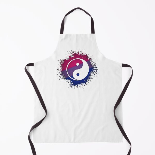 Item preview, Paint Splatter Bisexual Pride Flag Yin and Yang Symbol designed and sold by LiveLoudGraphic.