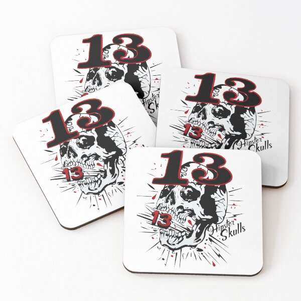 Item preview, 13 series skull hipster skulls old school number tattoo designed and sold by Achille3777.
