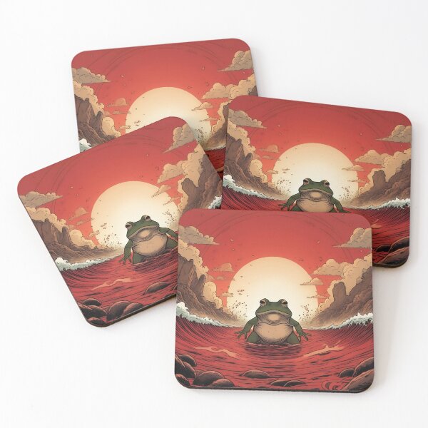 Item preview, Epic Toad Parting Red Sea with Moon designed and sold by ToadfreakMcGee123.