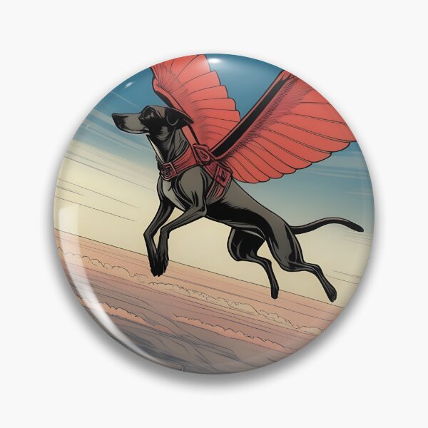 Item preview, Winged Dog Flying 2  designed and sold by ToadfreakMcGee123.