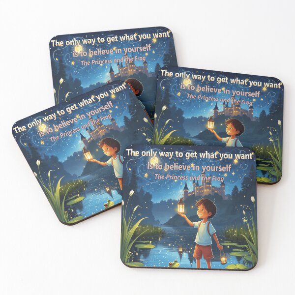 Item preview, Children's Quote from The Princess and the Frog - "The only way to get what you want is to believe in yourself" - High Quality PNG for Kids designed and sold by EdicionesJML.