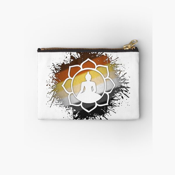 Item preview, Paint Splatter Gay Bear Pride Flag Lotus Symbol designed and sold by LiveLoudGraphic.