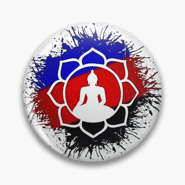 Item preview, Paint Splatter Polyamory Pride Flag Lotus Symbol designed and sold by LiveLoudGraphic.