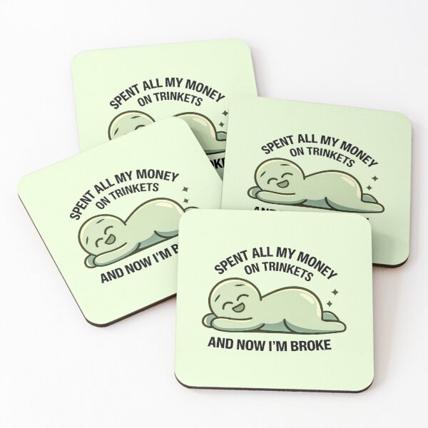 Item preview, Trinkets Money : Broke but Happy designed and sold by Artyx_Design.
