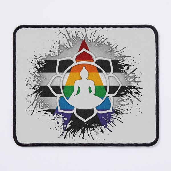 Item preview, Paint Splatter LGBT Ally Pride Lotus Symbol designed and sold by LiveLoudGraphic.