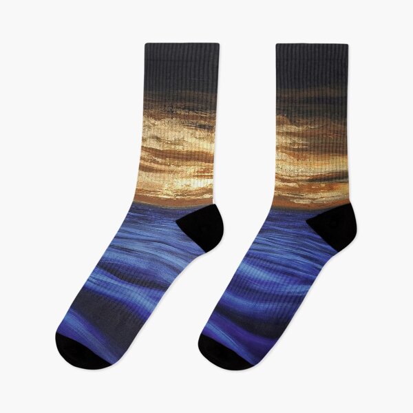 Item preview, Golden Sunset Over Blue Ocean designed and sold by UlaZwolakArt.