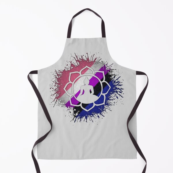 Item preview, Paint Splatter Gender Fluid Pride Flag Lotus Symbol designed and sold by LiveLoudGraphic.