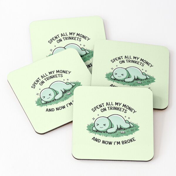 Item preview, Funny Trinkets Money : Broke but Happy designed and sold by Artyx_Design.