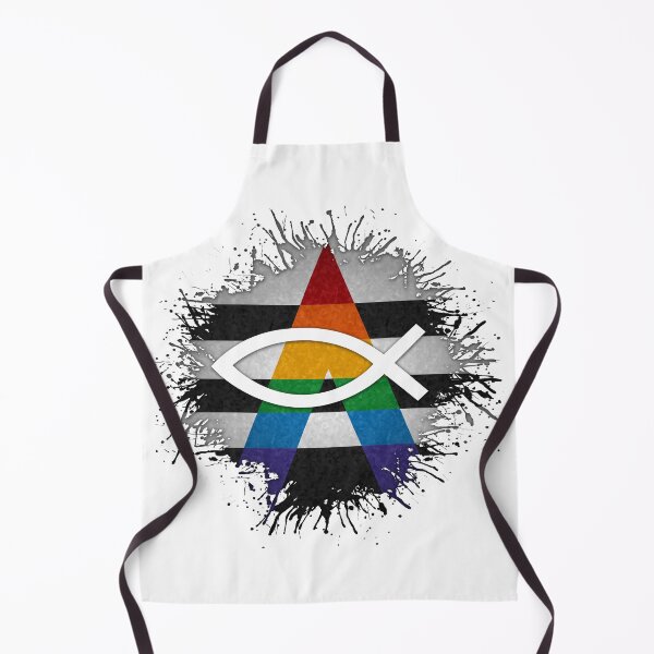 Item preview, Paint Splatter LGBT Ally Pride Flag Fish Symbol designed and sold by LiveLoudGraphic.