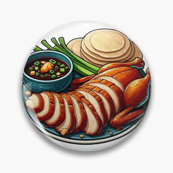 Item preview, illustration of a plate of Peking duck designed and sold by Meemaart.