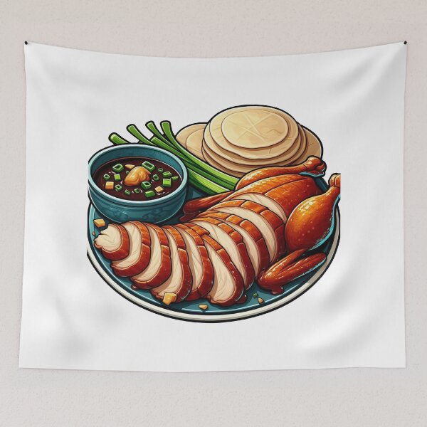 Item preview, illustration of a plate of Peking duck designed and sold by Meemaart.