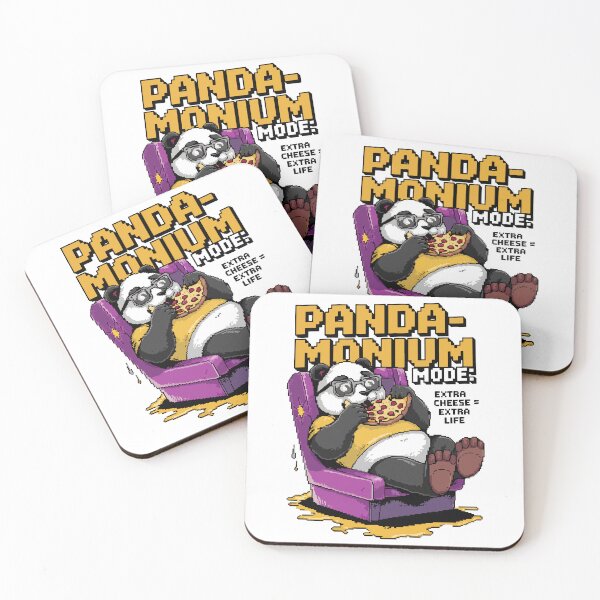 Item preview, Pandamonium Mode – Lazy Panda Gamer Pixel Art designed and sold by NaturePixel.
