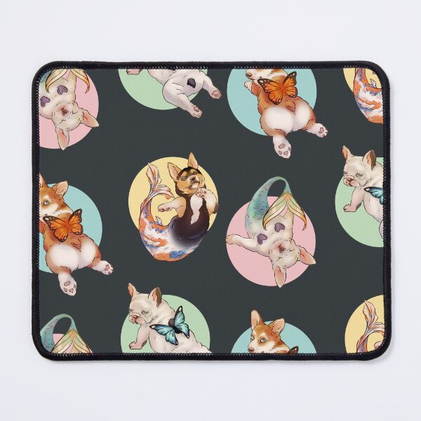 Item preview, Corgi Butterfly Fairy & French Bulldog Mermaid Collection designed and sold by BlkbyrdxRaxhedi.
