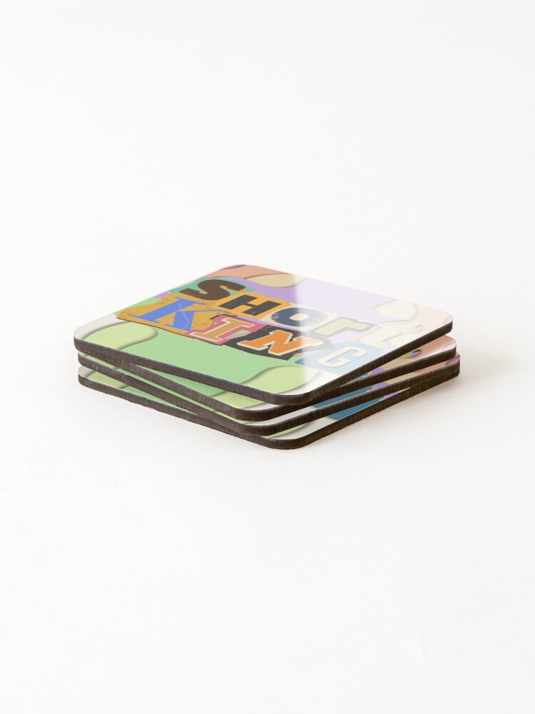 Thumbnail 4 of 5, Coasters (Set of 4), Colourful Short King designed and sold by PlumTreeDesign.