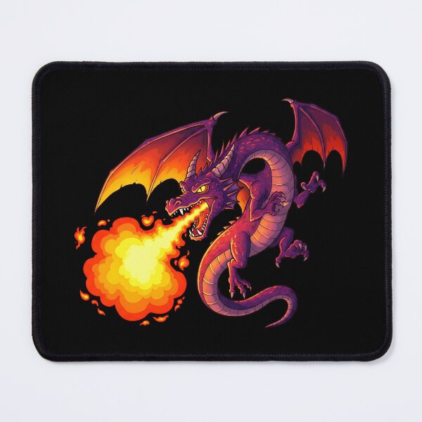 Item preview, Dragons Breathing Fire | Epic and Fiery Fantasy Graphic designed and sold by Tw1nsAIArt.