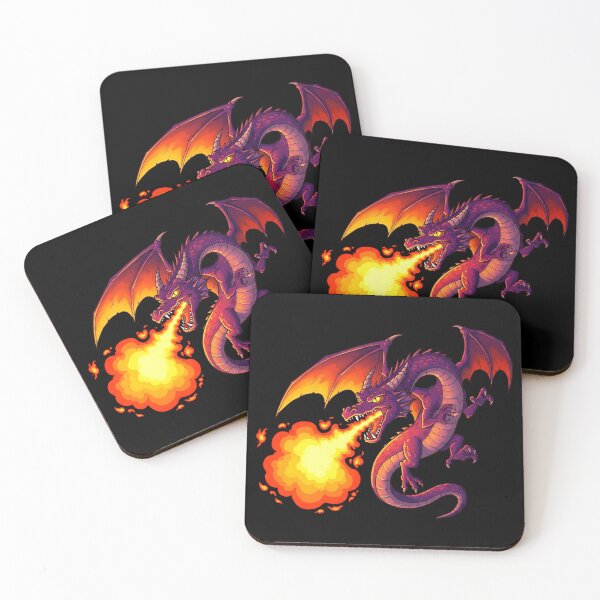 Item preview, Dragons Breathing Fire | Epic and Fiery Fantasy Graphic designed and sold by Tw1nsAIArt.