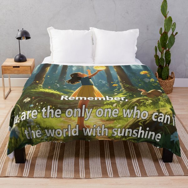 Item preview, Inspirational Kids Quote - "Remember, you are the only one who can fill the world with sunshine" designed and sold by EdicionesJML.