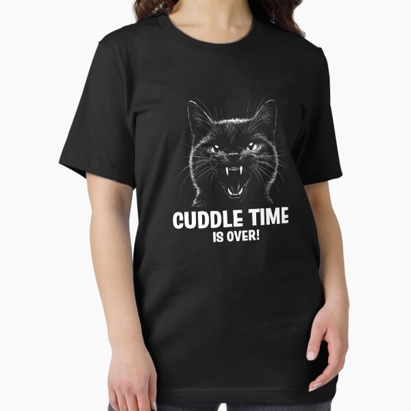 Artikel-Vorschau von Katze - Böser Katzenkopf – "Cuddle Time Is Over!", designt und verkauft von imoogie.