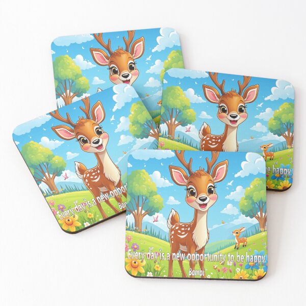 Item preview, Bambi's Inspirational Quote for Kids - "Every Day Is a New Opportunity to Be Happy" designed and sold by EdicionesJML.