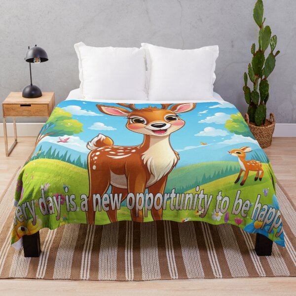 Item preview, Bambi's Inspirational Quote for Kids - "Every Day Is a New Opportunity to Be Happy" designed and sold by EdicionesJML.