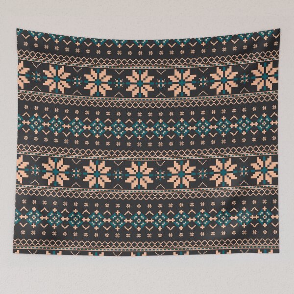 Item preview, ethnic pattern tribal boho folk traditional textile geometric. designed and sold by dpsstudio.