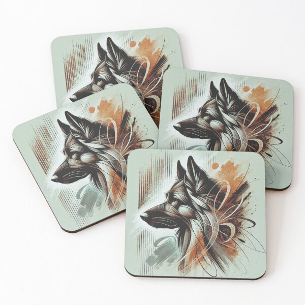 Item preview, "Ethereal Guardian: Abstract Canine Majesty" designed and sold by Southernwind Designs.