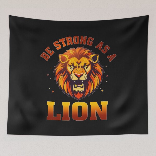 Item preview, Be Strong as a Lion - Majestic Inspirational Design designed and sold by latelierdechris.