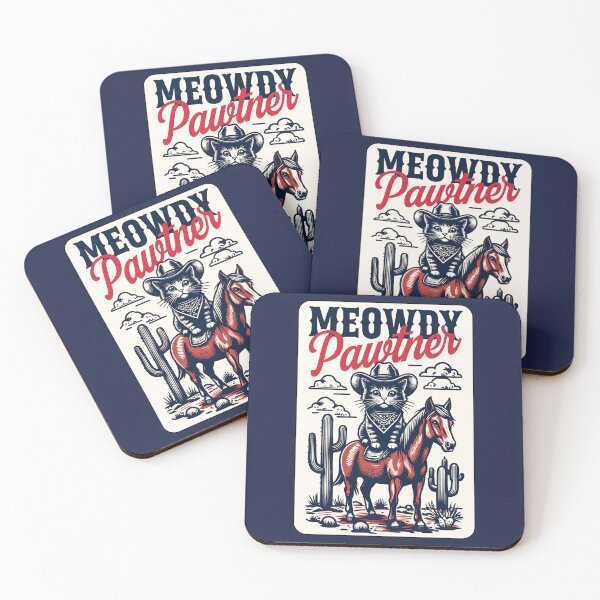 Item preview, Cowboy Cat Riding Horse designed and sold by 2laughinglemons.