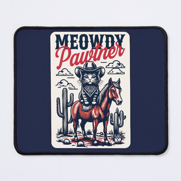 Item preview, Cowboy Cat Riding Horse designed and sold by 2laughinglemons.