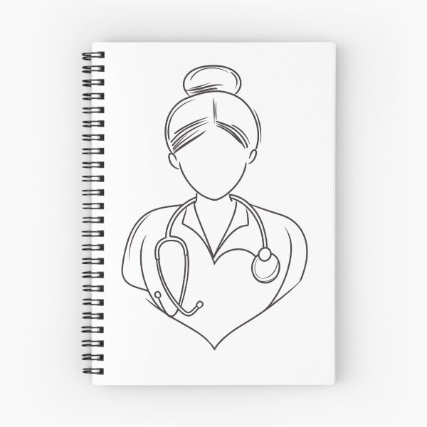 Item preview, Minimalist Line Art Nurse  designed and sold by ArtPetrenko90.