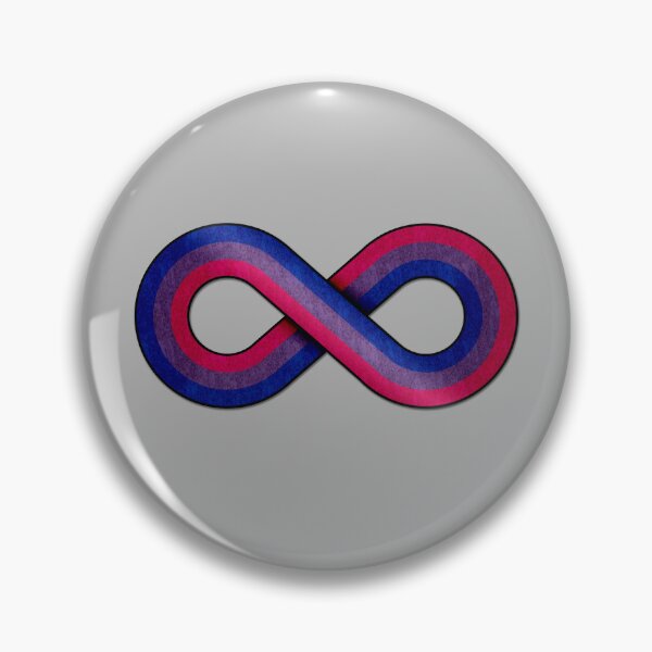 Item preview, Large Infinity Vector Symbol Striped with Bisexual Pride Flag designed and sold by LiveLoudGraphic.