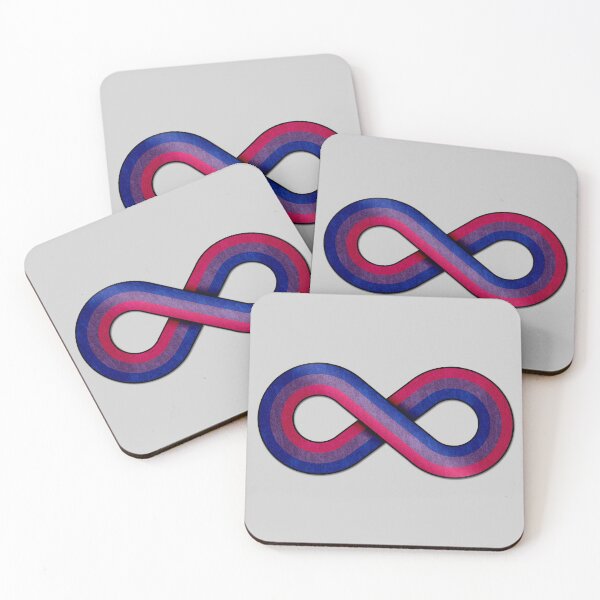 Item preview, Large Infinity Vector Symbol Striped with Bisexual Pride Flag designed and sold by LiveLoudGraphic.